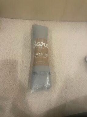 Bare Home Full Fitted Sheet - gray